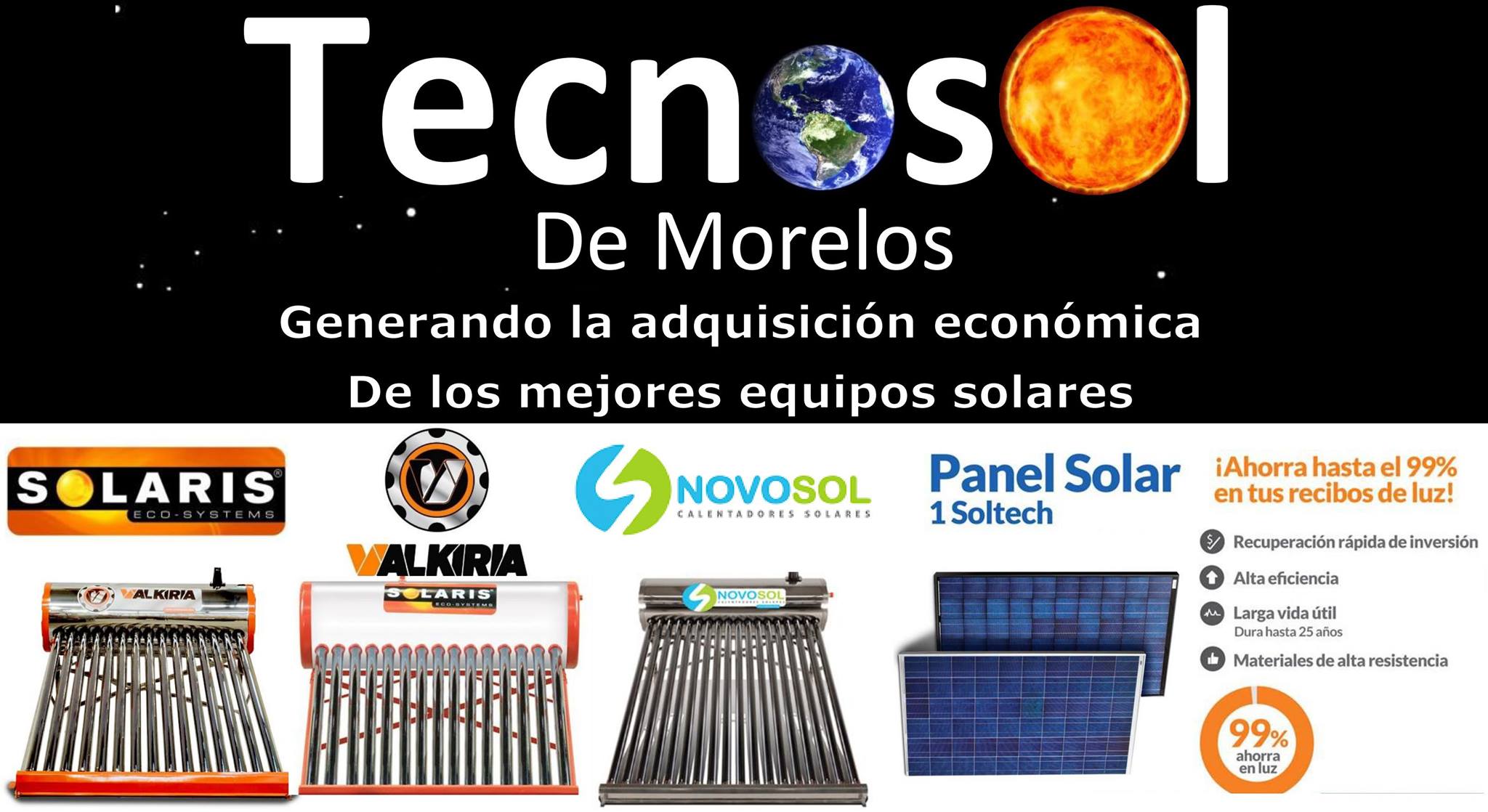 TecnoSol Morelos, equipos solares y soluciones energéticas